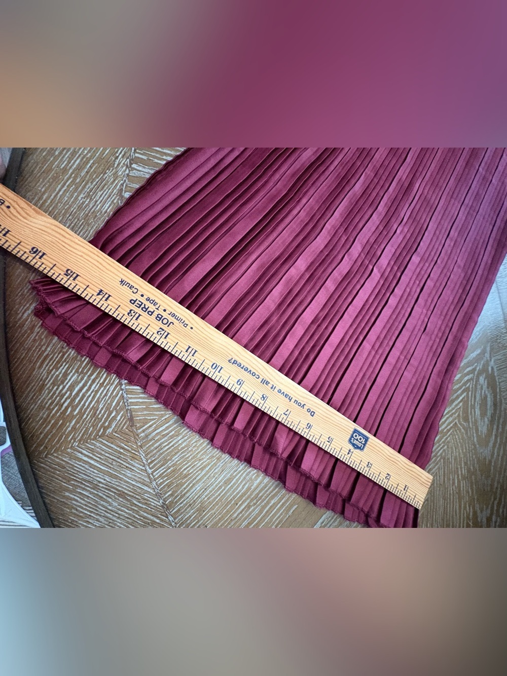 Anthropologie Sleeveless Plissé Jumpsuit size S in Wine - Picture 13 of 13